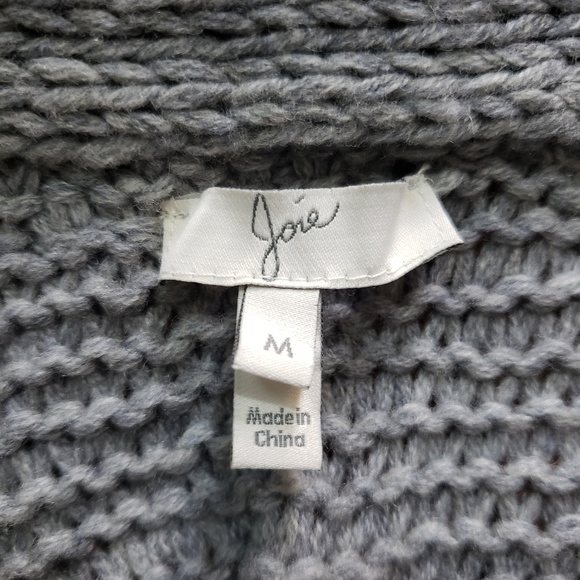 Joie Open Front Wool Cashmere Sweater Sz M VGUC - Picture 5 of 7